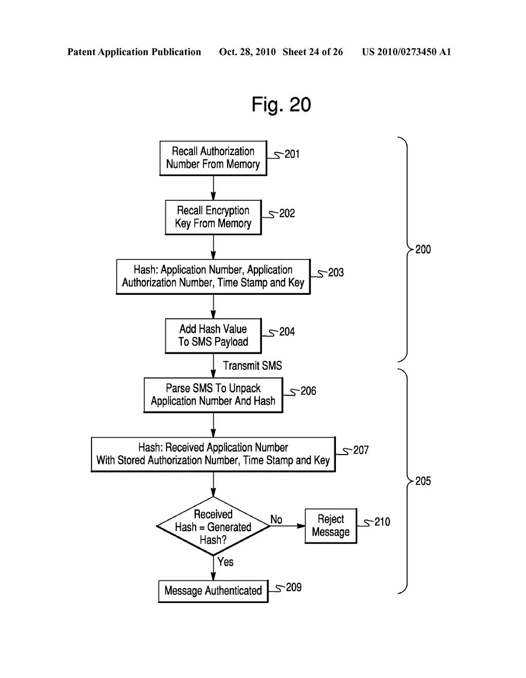 APPARATUS AND METHOD FOR ACTIVATING COMPUTER APPLICATIONS WITH SMS MESSAGING - diagram, schematic, and image 25