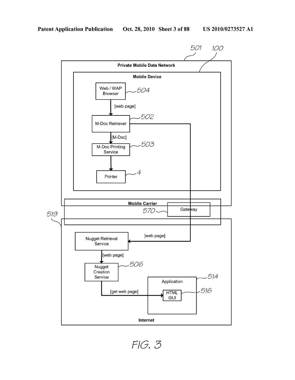 MOBILE PHONE SYSTEM FOR PRINTING WEBPAGE AND RETRIEVING CONTENT - diagram, schematic, and image 04