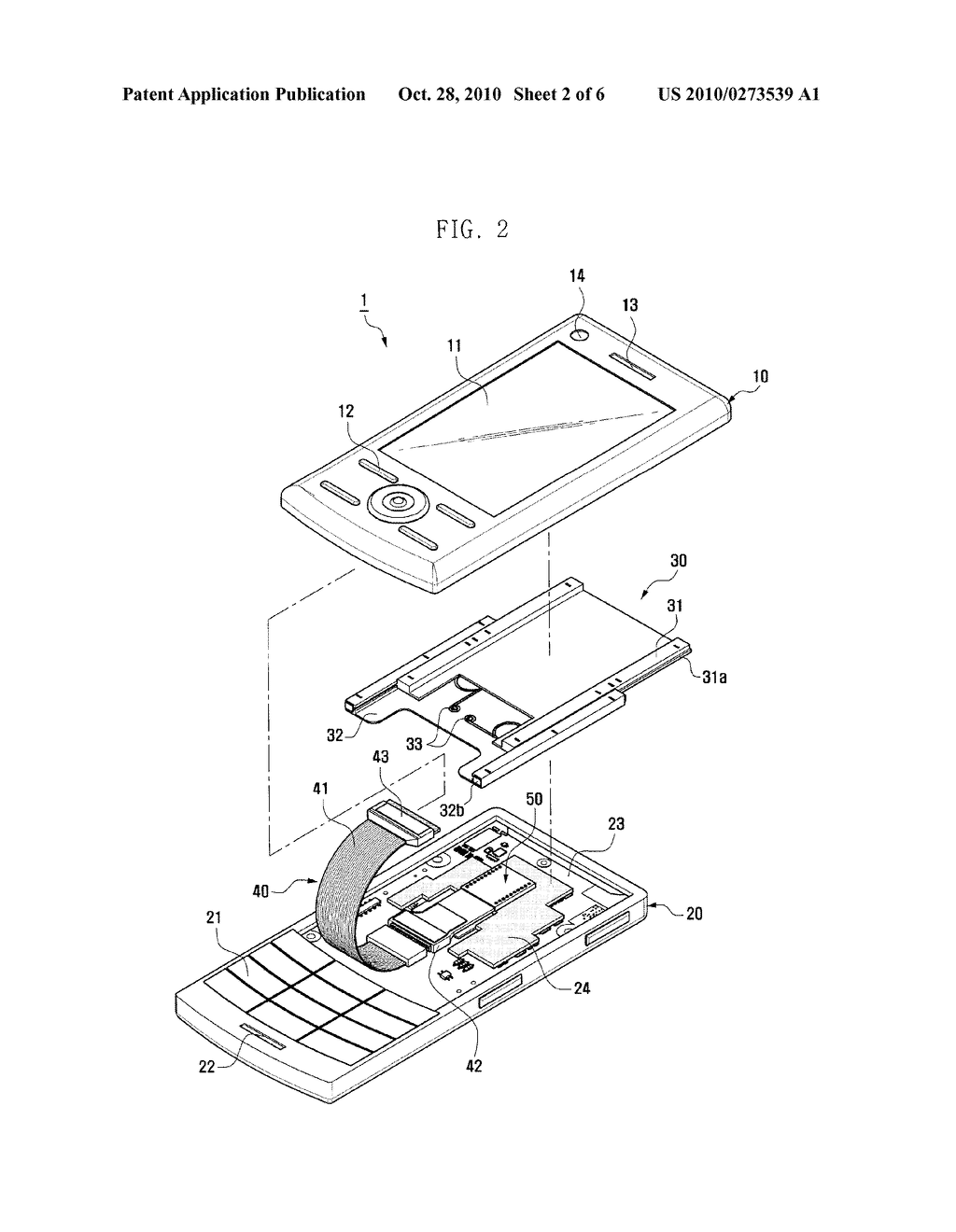 MOBILE TERMINAL HAVING FLEXIBLE PRINTED CIRCUIT BOARD - diagram, schematic, and image 03