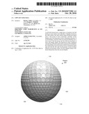 LOW LIFT GOLF BALL diagram and image