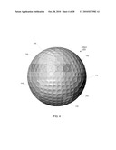 LOW LIFT GOLF BALL diagram and image