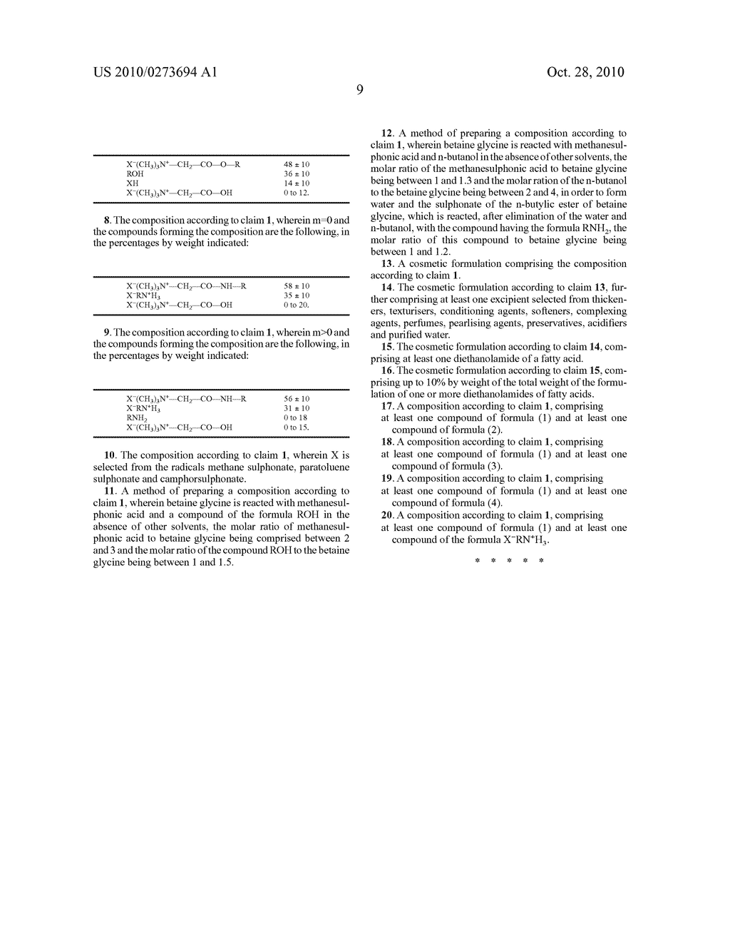 SURFACTANT COMPOSITION METHOD FOR PRODUCTION THEREOF AND COSMETIC COMPRISING SAID COMPOSITION - diagram, schematic, and image 11