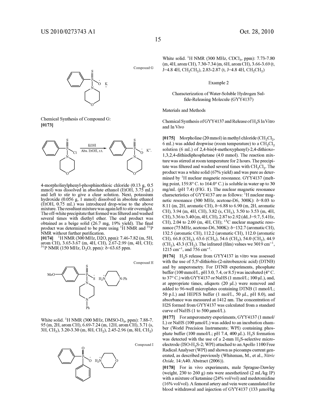 MORPHOLIN-4-IUM 4 METHOXYPHENYL (MORPHOLINO) PHOSPHINODITHIOATE (GYY4137) AS A NOVEL VASODILATOR AGENT - diagram, schematic, and image 36