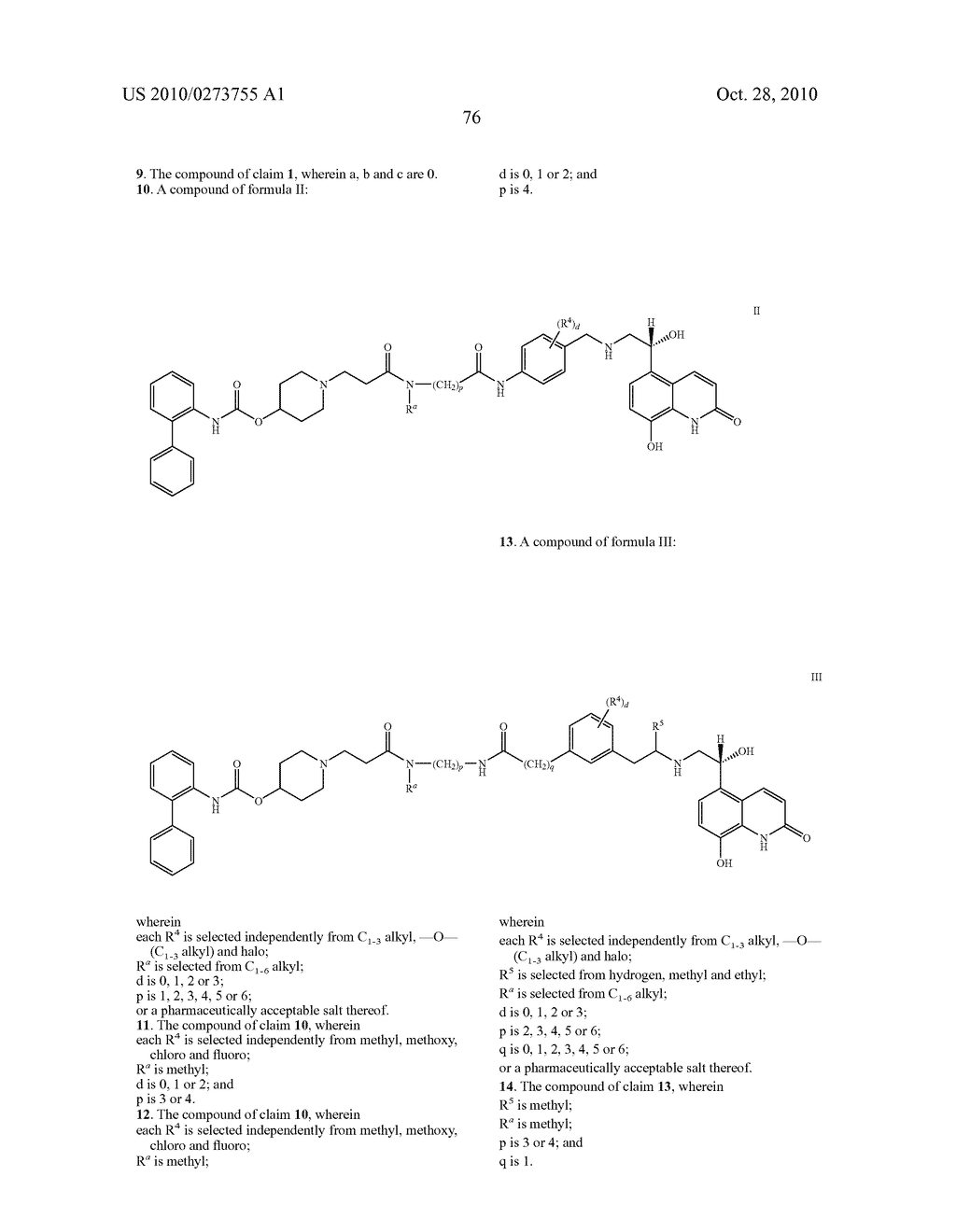 DIAMIDE COMPOUNDS HAVING MUSCARINIC RECEPTOR ANTAGONIST AND BETA2 ADRENERGIC RECEPTOR AGONIST ACTIVITY - diagram, schematic, and image 77