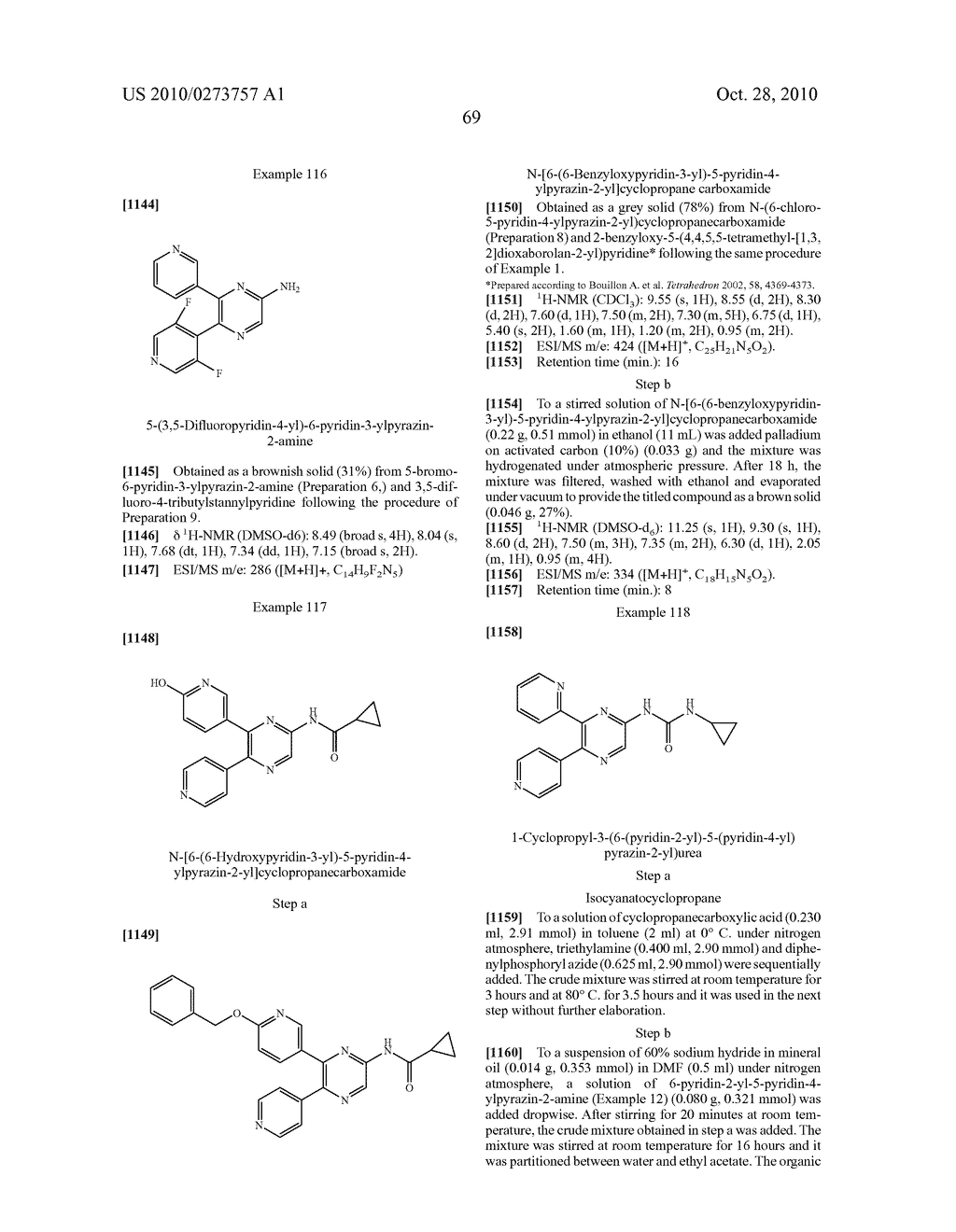 PYRAZINE DERIVATIVES USEFUL AS ADENOSINE RECEPTOR ANTAGONISTS - diagram, schematic, and image 76