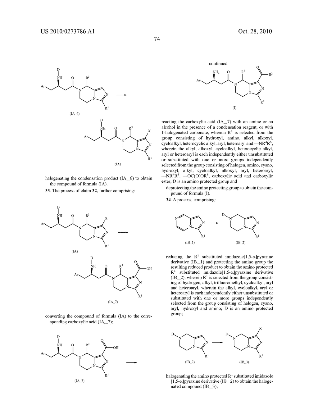 TETRAHYDRO-IMIDAZ0[1,5-A]PYRAZINE DERIVATIVES, PREPARATION PROCESS AND MEDICINAL USE THEREOF - diagram, schematic, and image 75