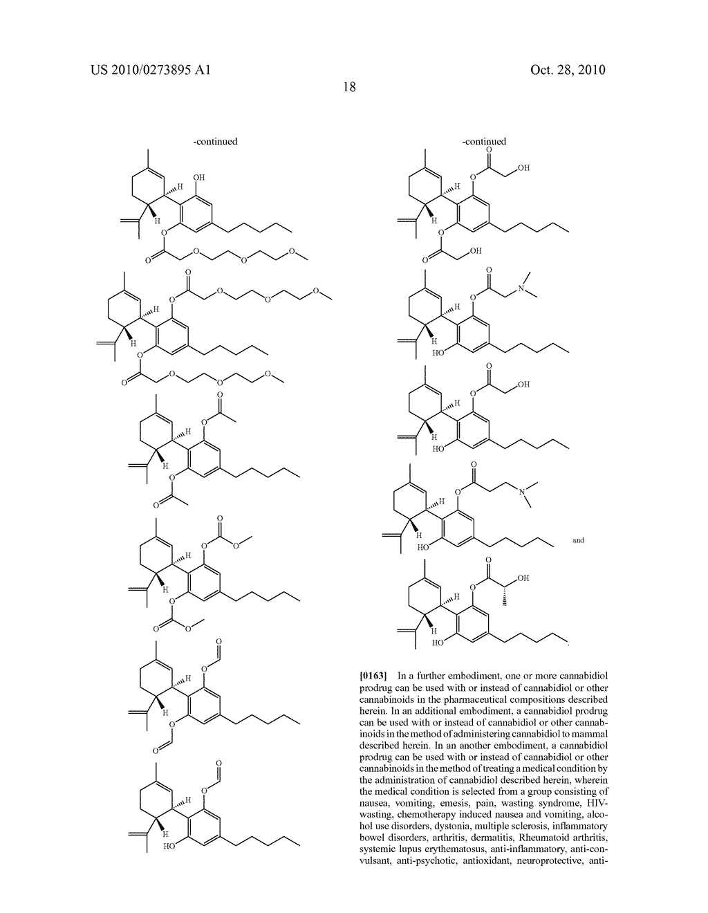 FORMULATIONS OF CANNABIDIOL AND PRODRUGS OF CANNABIDIOL AND METHODS OF USING THE SAME - diagram, schematic, and image 38