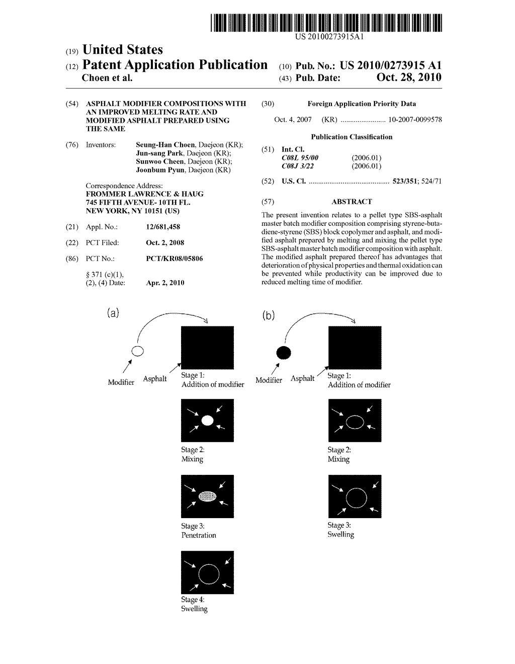 ASPHALT MODIFIER COMPOSITIONS WITH AN IMPROVED MELTING RATE AND MODIFIED ASPHALT PREPARED USING THE SAME - diagram, schematic, and image 01