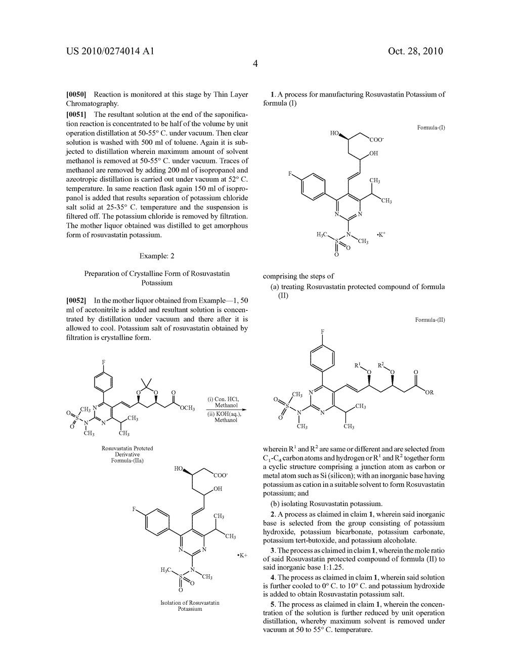 PROCESS FOR MANUFACTURING ROSUVASTATIN POTASSIUM AND CRYSTALLINE AND AMORPHOUS FORMS THEREOF - diagram, schematic, and image 07