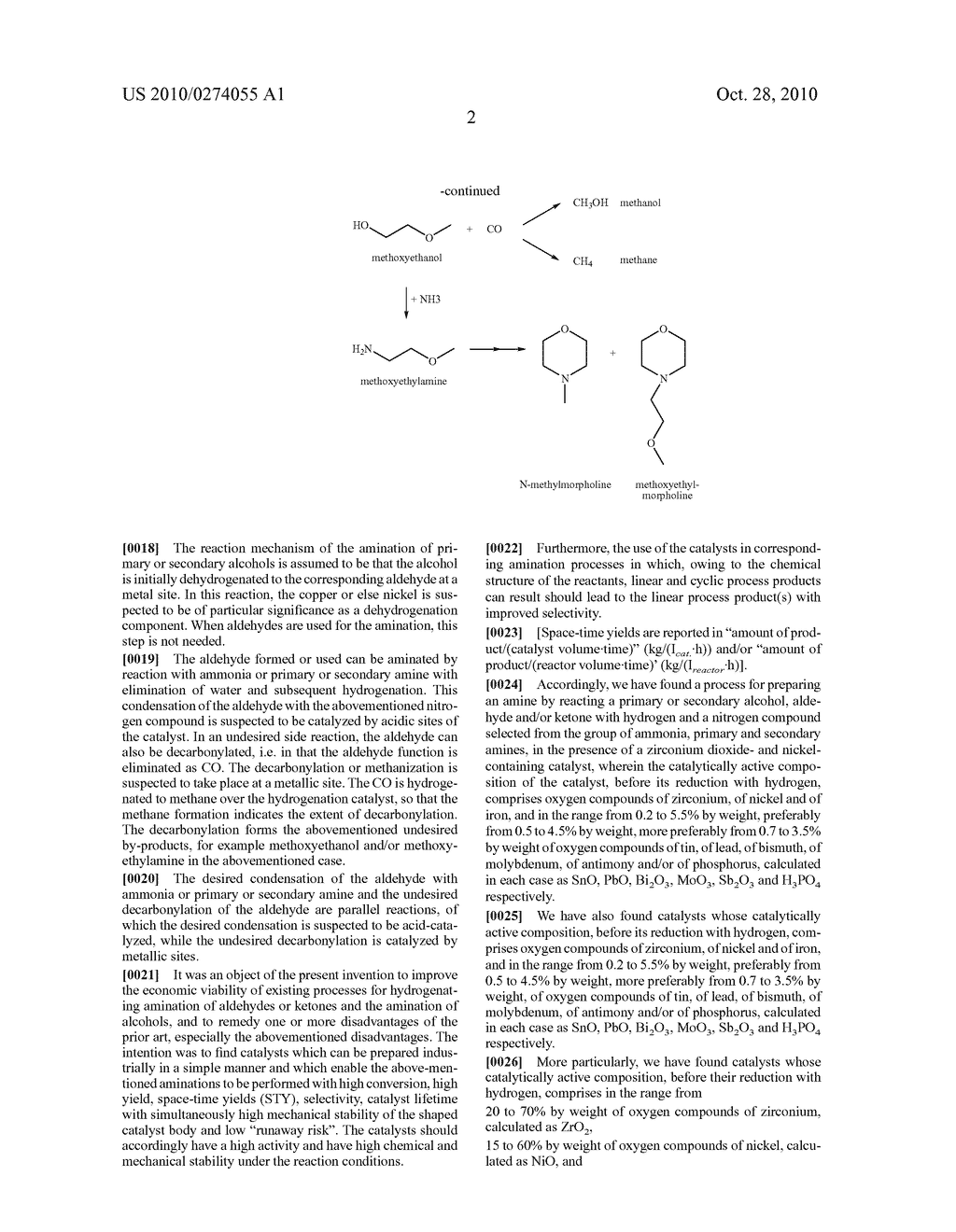 METHOD FOR PRODUCING AN AMINE - diagram, schematic, and image 03