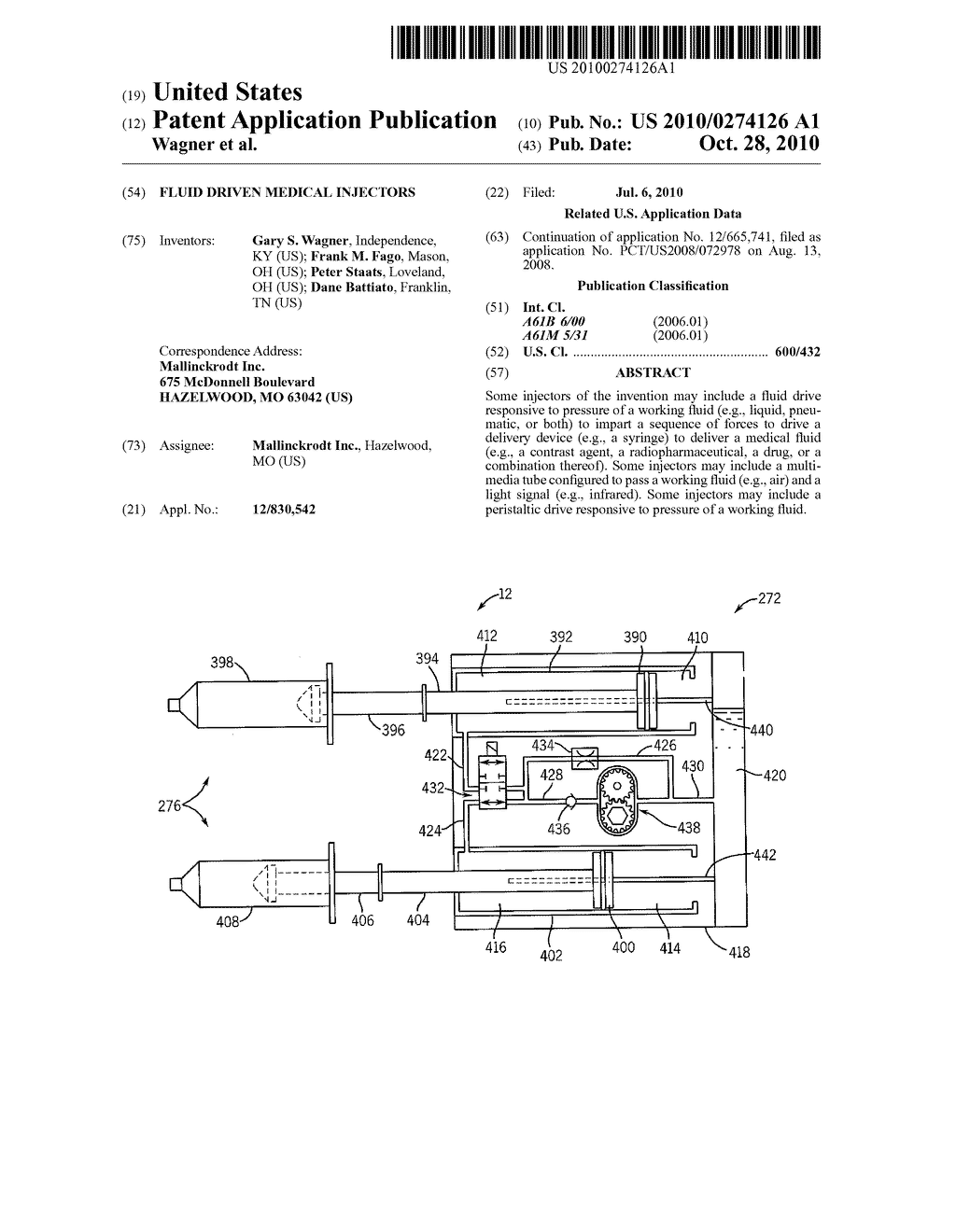 Fluid Driven Medical Injectors - diagram, schematic, and image 01