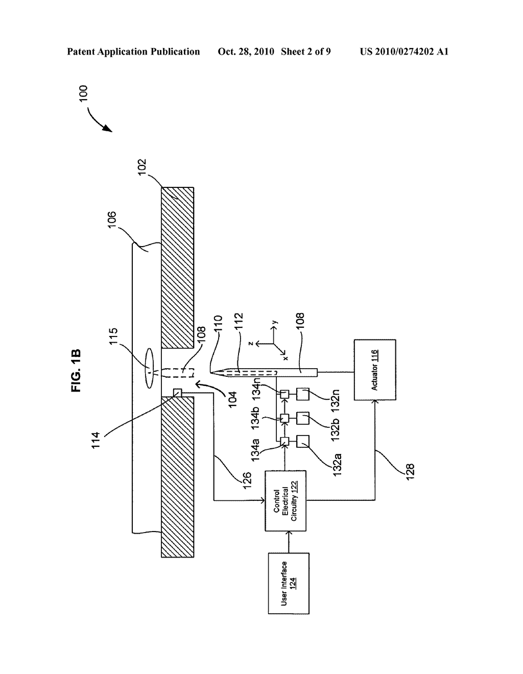 Systems and methods for automatically inserting a needle into a living subject - diagram, schematic, and image 03