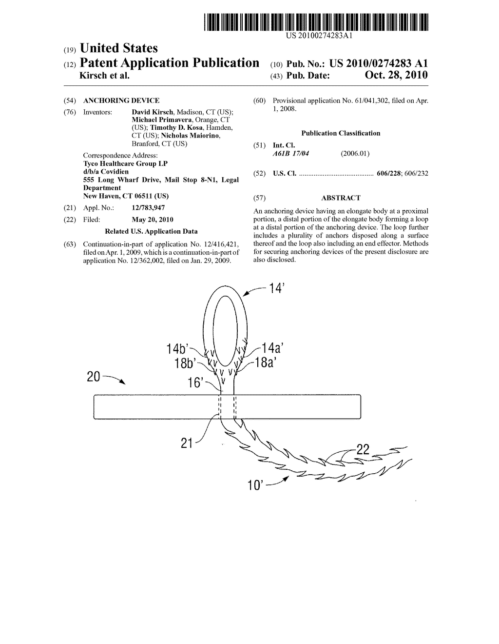 ANCHORING DEVICE - diagram, schematic, and image 01