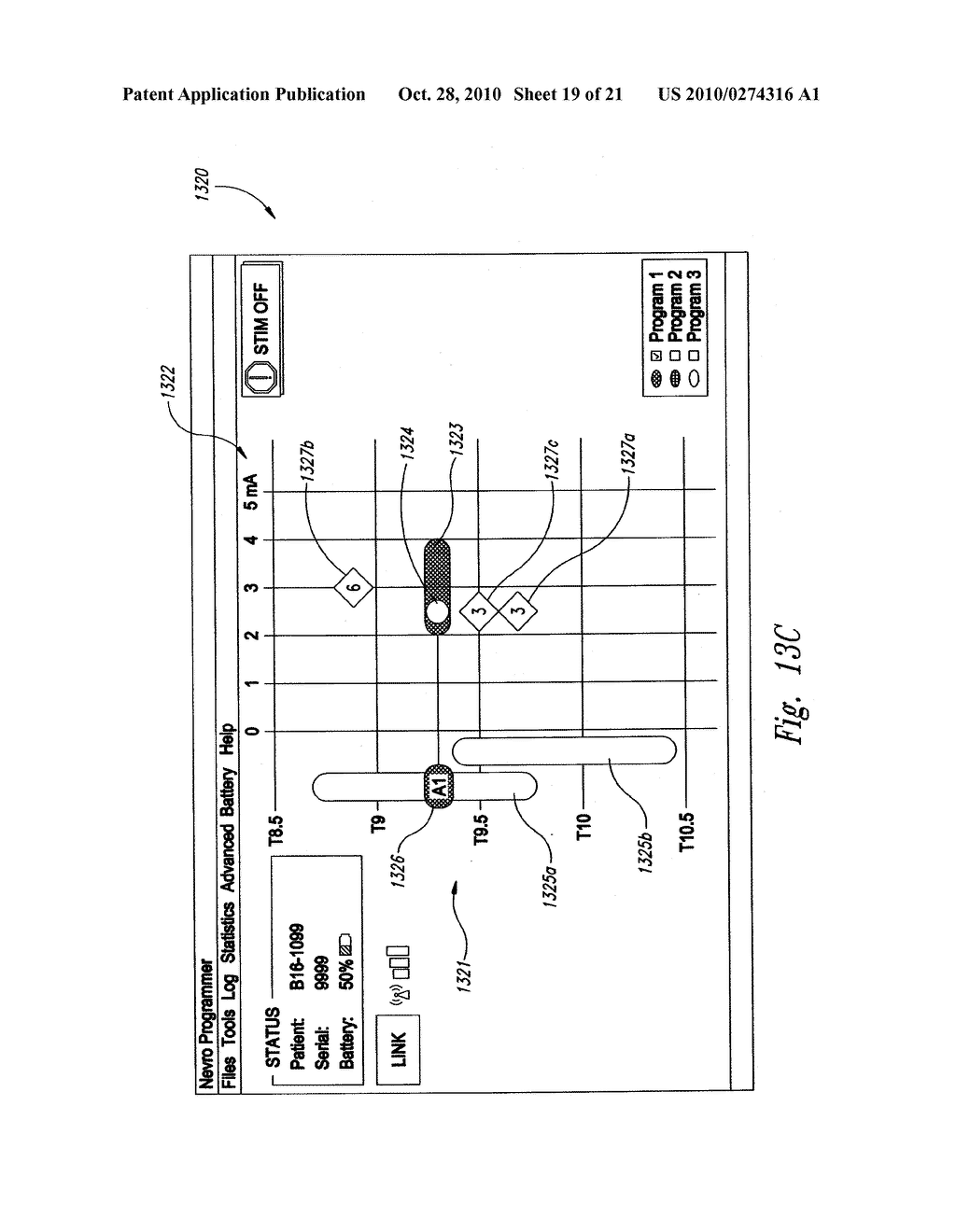 DEVICES FOR CONTROLLING HIGH FREQUENCY SPINAL CORD MODULATION FOR INHIBITING PAIN, AND ASSOCIATED SYSTEMS AND METHODS, INCLUDING SIMPLIFIED CONTROLLERS - diagram, schematic, and image 20