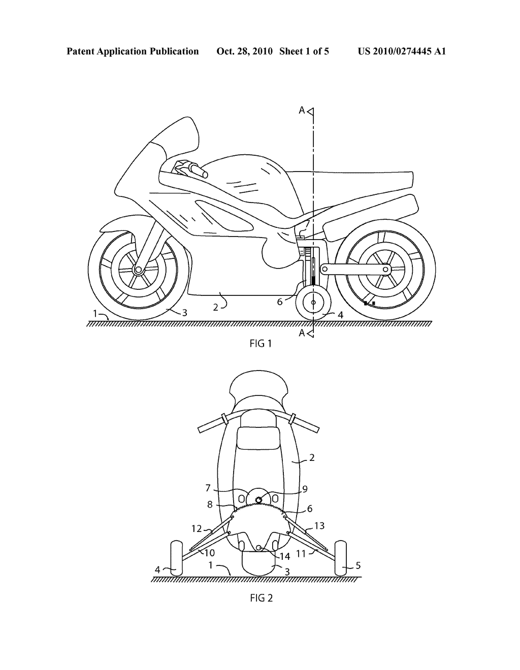 Apparatus and method for active stabilization of a two wheeled single track vehicle - diagram, schematic, and image 02