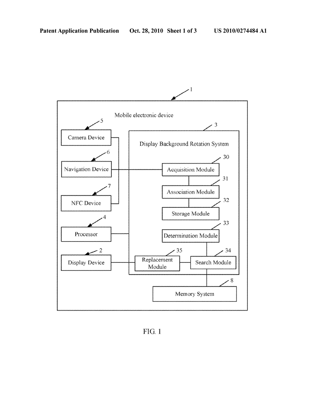 MOBILE ELECTRONIC DEVICE PROVIDING DISPLAY BACKGROUND ROTATION AND METHOD THEREOF - diagram, schematic, and image 02