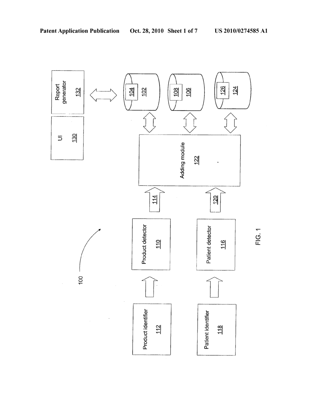 SYSTEM AND METHOD FOR ADDING AND TRACKING PRODUCT INFORMATION TO A PATIENT RECORD - diagram, schematic, and image 02