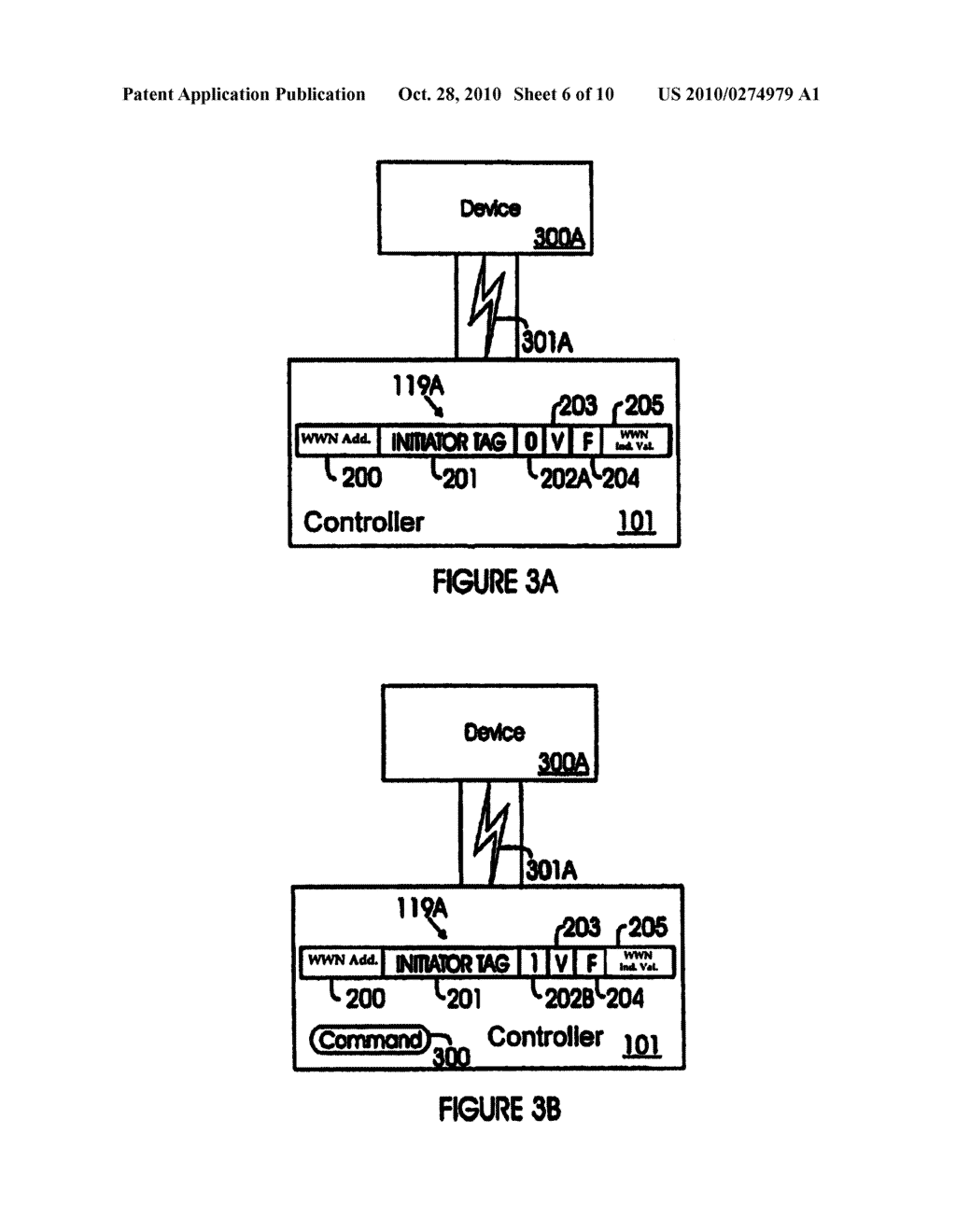 STORAGE CONTROLLERS WITH DYNAMIC WWN STORAGE MODULES AND METHODS FOR MANAGING DATA AND CONNECTIONS BETWEEN A HOST AND A STORAGE DEVICE - diagram, schematic, and image 07