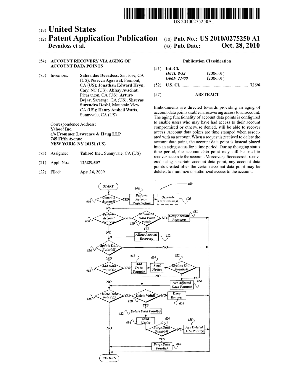 ACCOUNT RECOVERY VIA AGING OF ACCOUNT DATA POINTS - diagram, schematic, and image 01