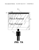 Automatically enhancing computing privacy by affecting the screen of a computing device diagram and image