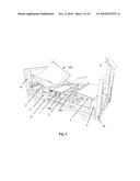 Bed with Adjustable Patient Support Framework diagram and image