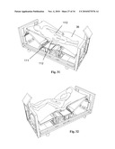 Bed with Adjustable Patient Support Framework diagram and image