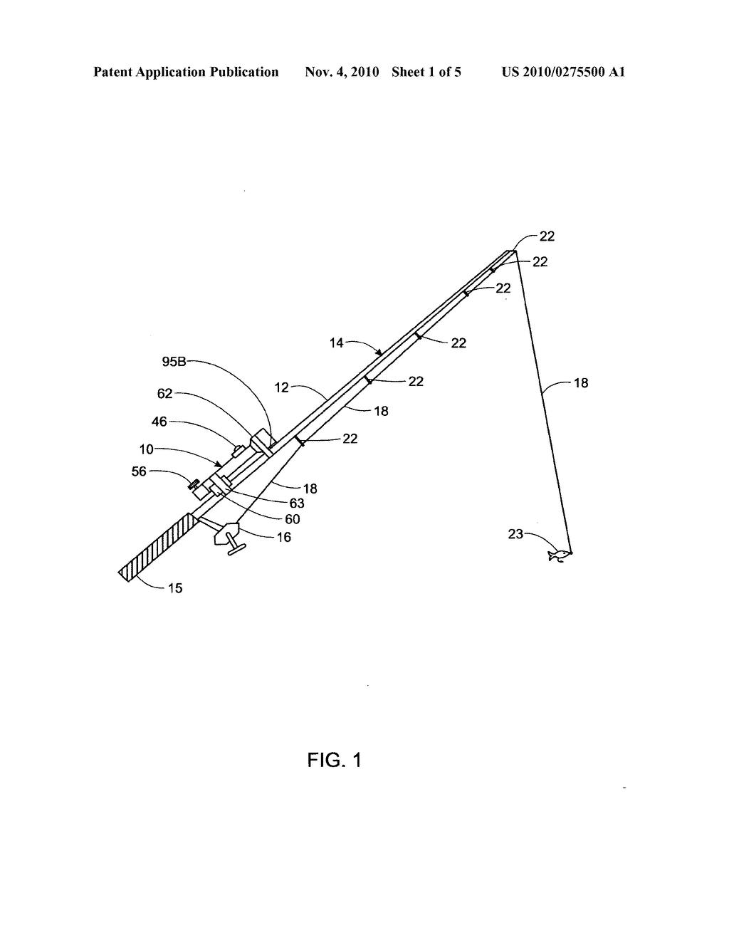 Attachable and detachable vibration generating device for a fishing rod - diagram, schematic, and image 02