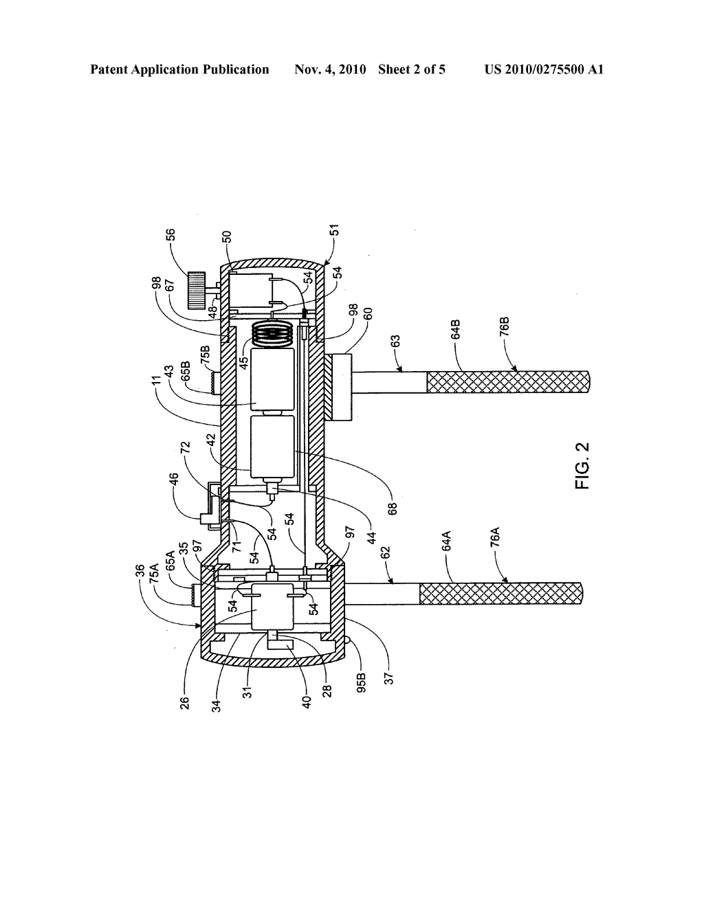 Attachable and detachable vibration generating device for a fishing rod - diagram, schematic, and image 03