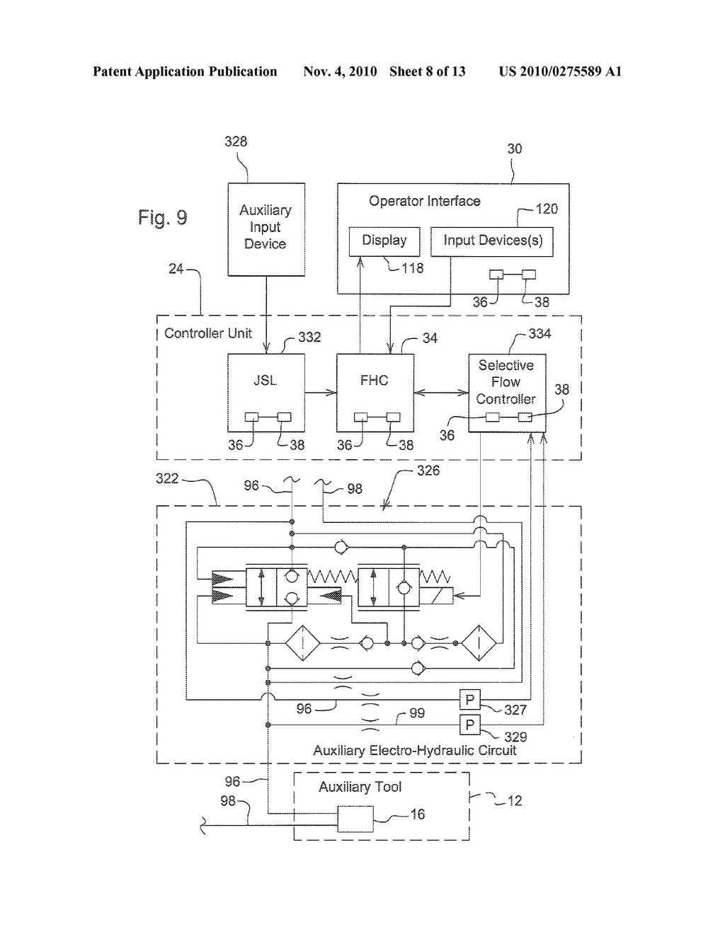 Electro-Hydraulic Auxiliary Mode Control - diagram, schematic, and image 09