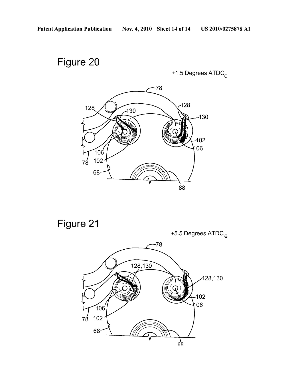 SPLIT-CYCLE ENGINE WITH DUAL SPRAY TARGETING FUEL INJECTION - diagram, schematic, and image 15