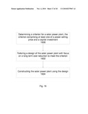 Methods, facilities and simulations for a solar power plant diagram and image