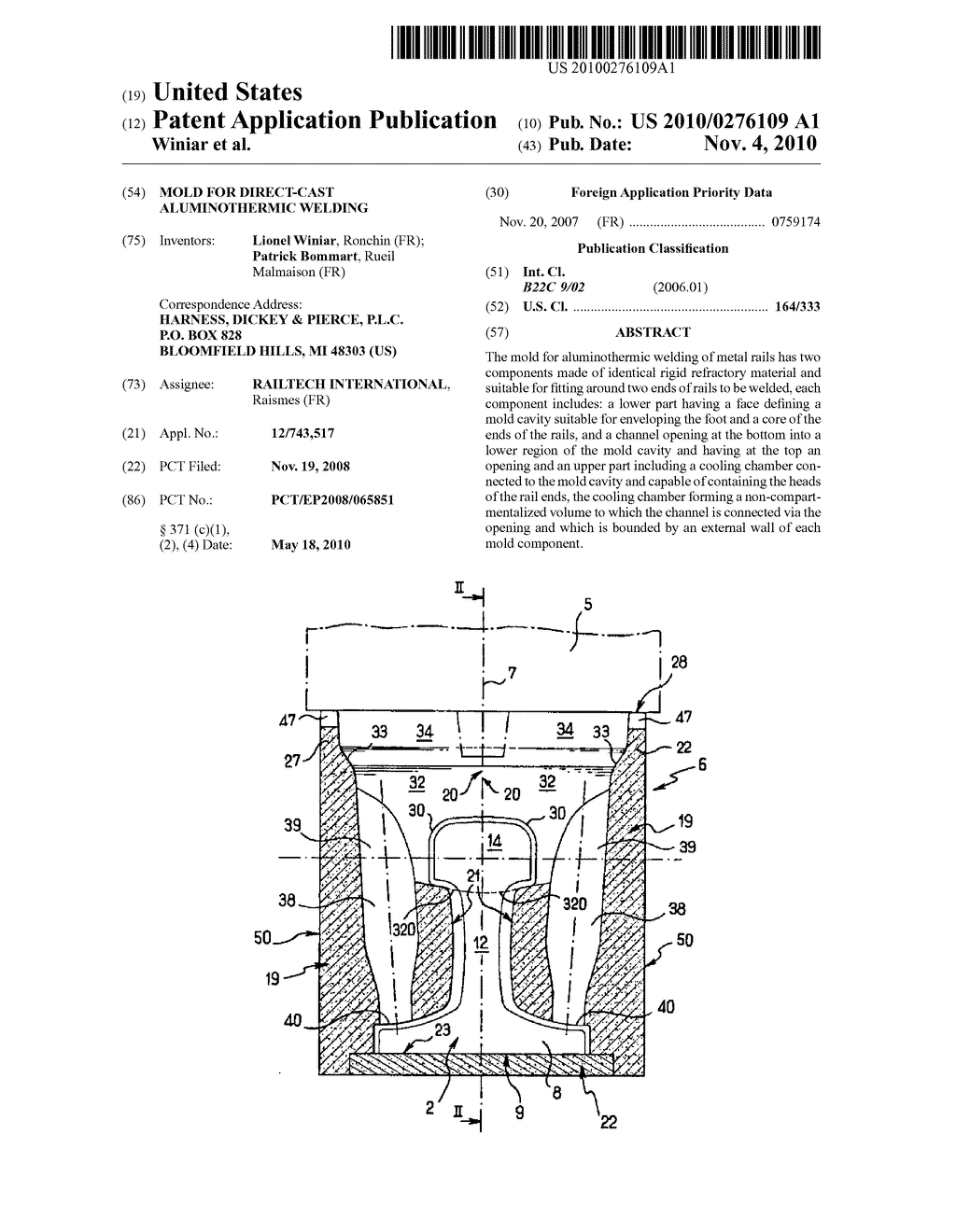 MOLD FOR DIRECT-CAST ALUMINOTHERMIC WELDING - diagram, schematic, and image 01