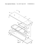 Packaging and dispensers for adhesive backed elements diagram and image