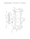 Packaging and dispensers for adhesive backed elements diagram and image