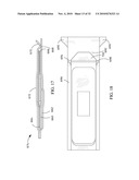 Packaging and dispensers for adhesive backed elements diagram and image