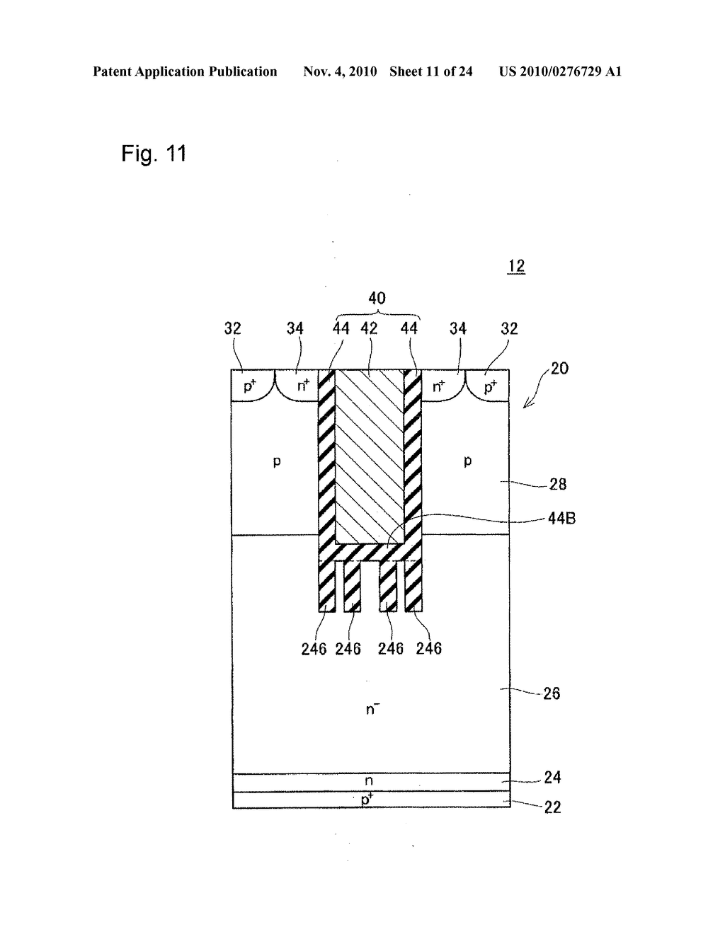 SEMICONDUCTOR DEVICE, MANUFACTURING METHOD THEREOF, AND MANUFACTURING METHOD OF TRENCH GATE - diagram, schematic, and image 12