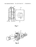 SNAP-ON COUPLING FOR CONNECTING A FLUID PIPE TO A RIGID END FITTING WITH A CONNECTION INDICATOR AND METHOD OF INSPECTING THIS CONNECTION diagram and image