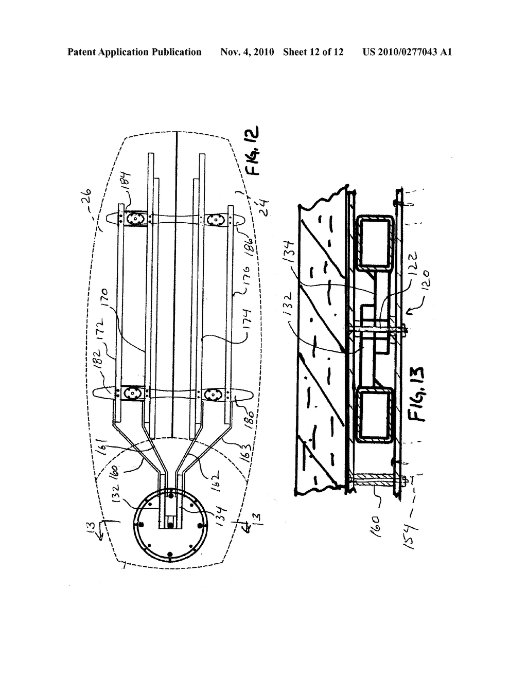 Configurable modular articulating table and credenza assembly - diagram, schematic, and image 13