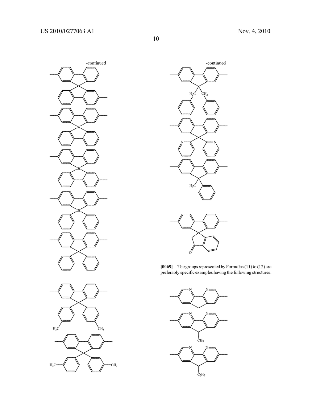 FLUORENE-BASED DERIVATIVE AND ORGANIC ELECTROLUMINESCENCE DEVICE EMPLOYING THE SAME - diagram, schematic, and image 11