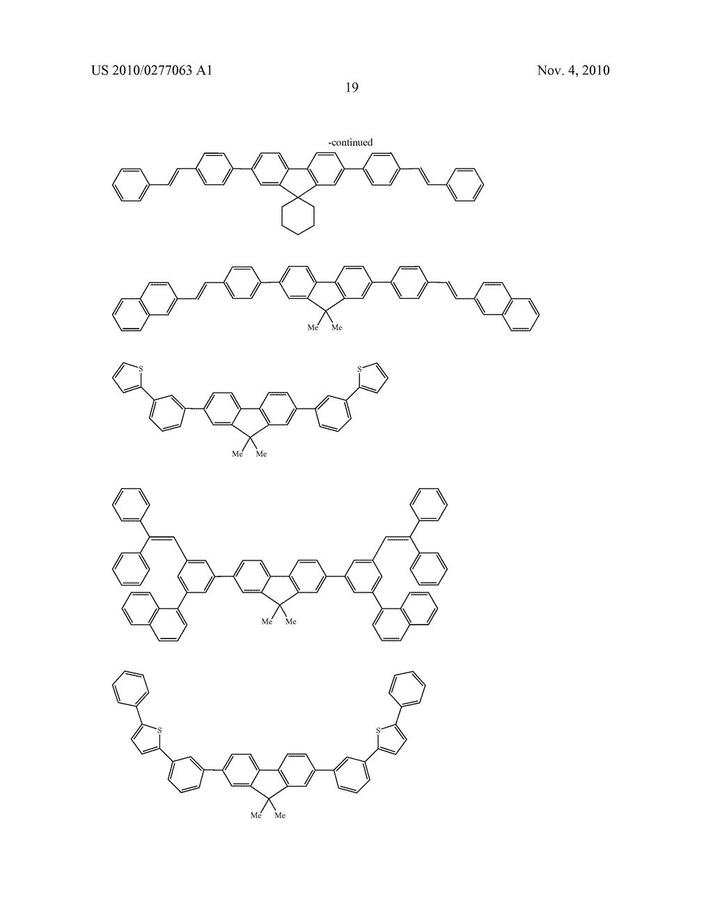 FLUORENE-BASED DERIVATIVE AND ORGANIC ELECTROLUMINESCENCE DEVICE EMPLOYING THE SAME - diagram, schematic, and image 20