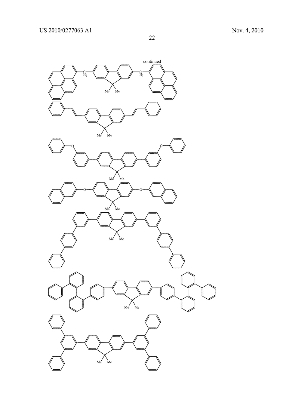 FLUORENE-BASED DERIVATIVE AND ORGANIC ELECTROLUMINESCENCE DEVICE EMPLOYING THE SAME - diagram, schematic, and image 23