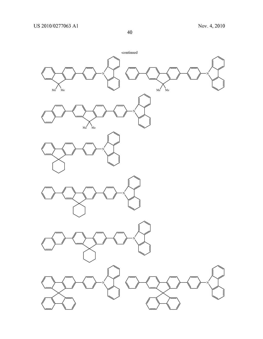 FLUORENE-BASED DERIVATIVE AND ORGANIC ELECTROLUMINESCENCE DEVICE EMPLOYING THE SAME - diagram, schematic, and image 41