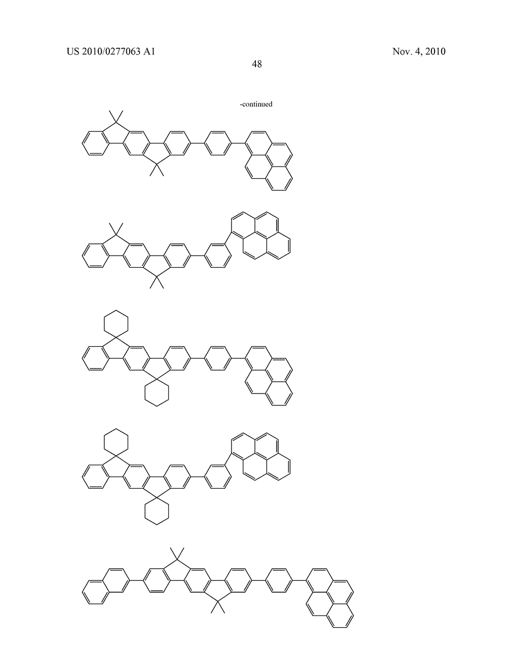 FLUORENE-BASED DERIVATIVE AND ORGANIC ELECTROLUMINESCENCE DEVICE EMPLOYING THE SAME - diagram, schematic, and image 49