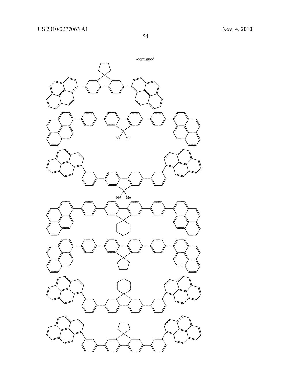 FLUORENE-BASED DERIVATIVE AND ORGANIC ELECTROLUMINESCENCE DEVICE EMPLOYING THE SAME - diagram, schematic, and image 55