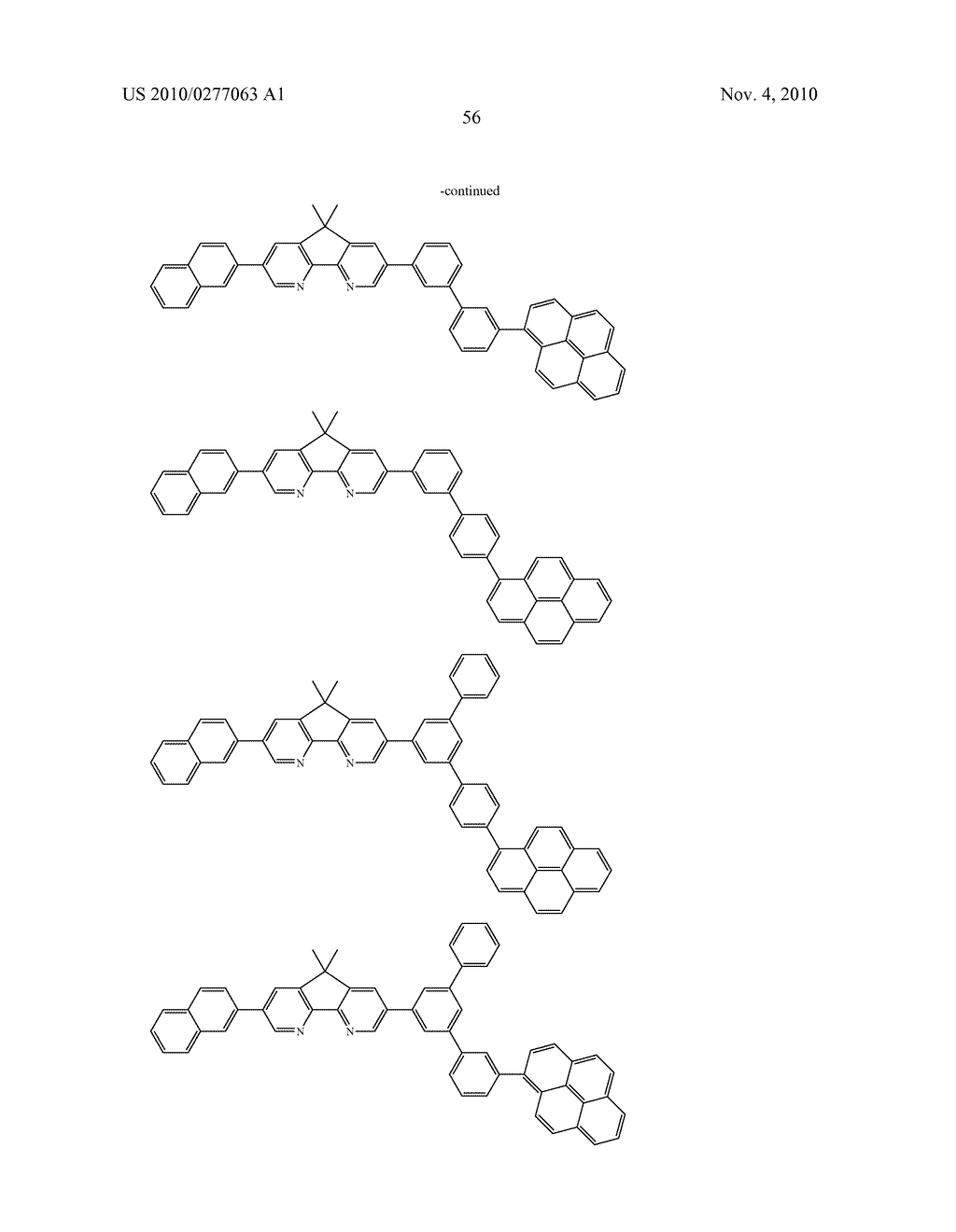 FLUORENE-BASED DERIVATIVE AND ORGANIC ELECTROLUMINESCENCE DEVICE EMPLOYING THE SAME - diagram, schematic, and image 57