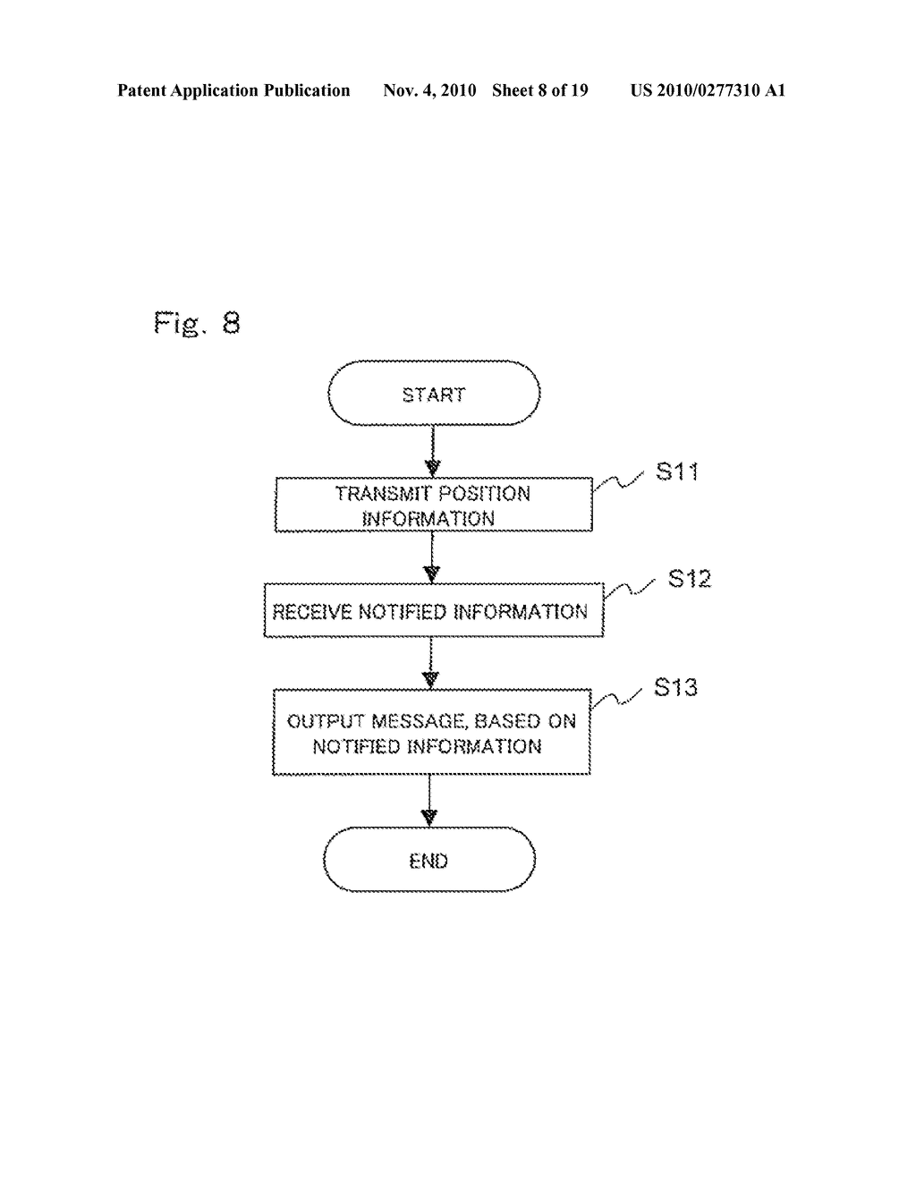 INFORMATION NOTIFYING APPARATUS, MOBILE APPARATUS, INFORMATION NOTIFYING SYSTEM, INFORMATION NOTIFYING METHOD, MESSAGE OUTPUTTING METHOD, INFORMATION NOTIFICATION CONTROL PROGRAM AND MOBILE APPARATUS CONTROL PROGRAM - diagram, schematic, and image 09