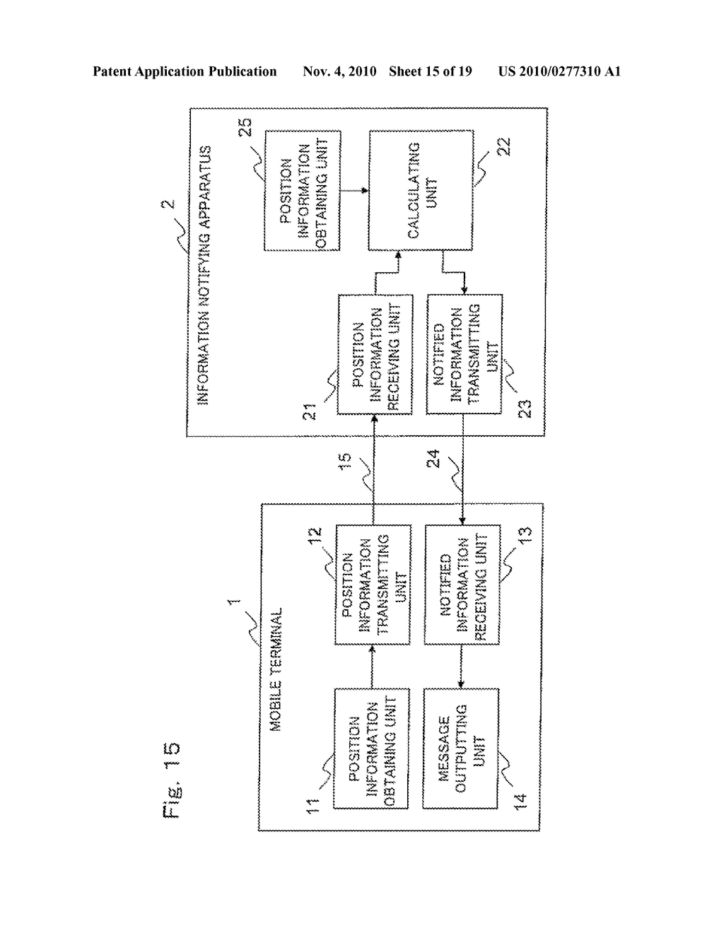 INFORMATION NOTIFYING APPARATUS, MOBILE APPARATUS, INFORMATION NOTIFYING SYSTEM, INFORMATION NOTIFYING METHOD, MESSAGE OUTPUTTING METHOD, INFORMATION NOTIFICATION CONTROL PROGRAM AND MOBILE APPARATUS CONTROL PROGRAM - diagram, schematic, and image 16