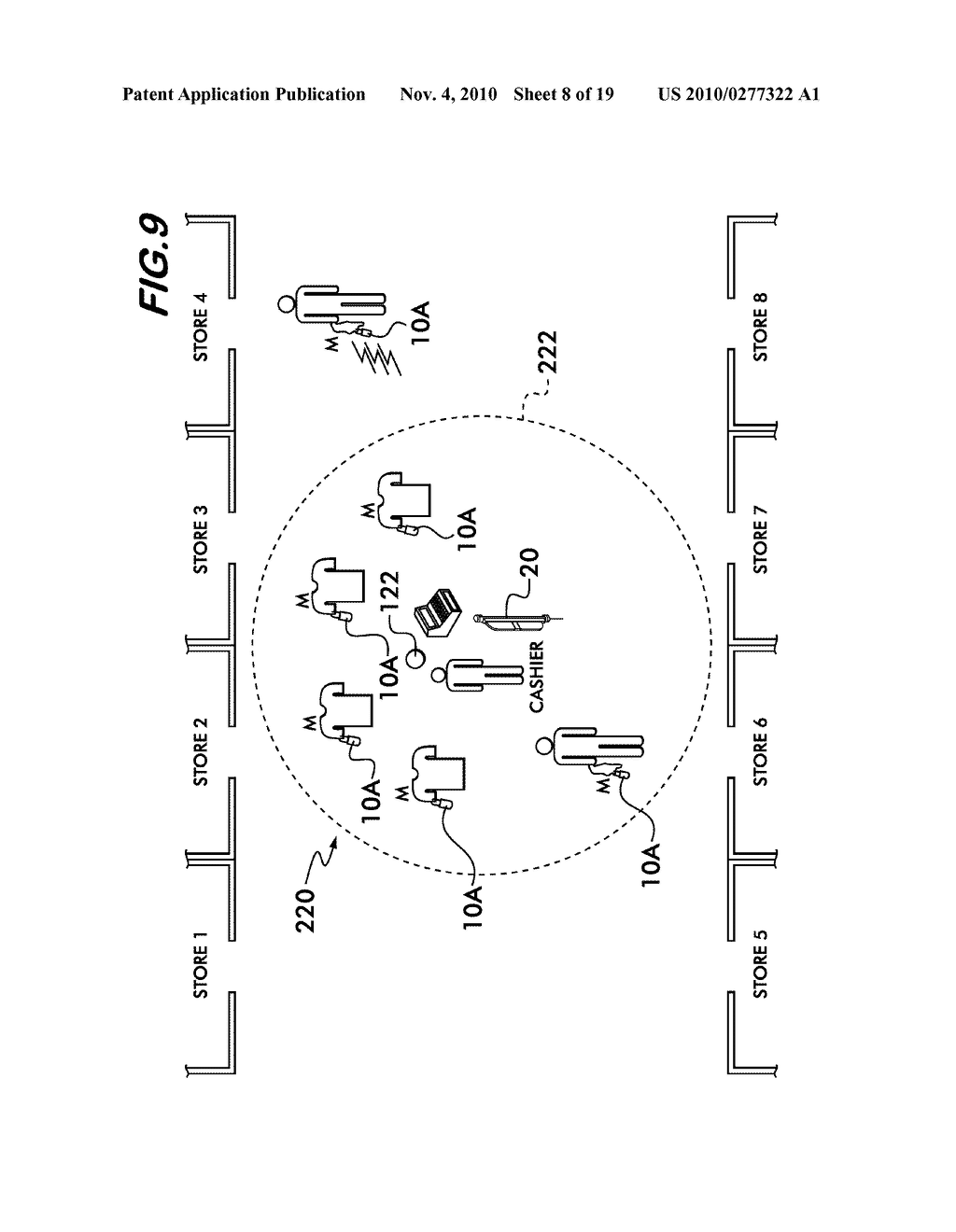 TRANSMIT-ONLY ELECTRONIC ARTICLE SURVEILLANCE SYSTEM AND METHOD - diagram, schematic, and image 09