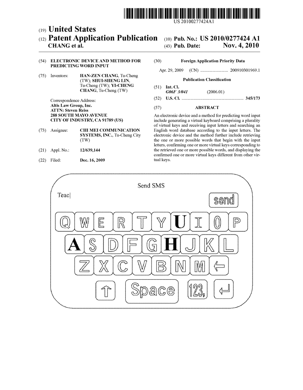 ELECTRONIC DEVICE AND METHOD FOR PREDICTING WORD INPUT - diagram, schematic, and image 01