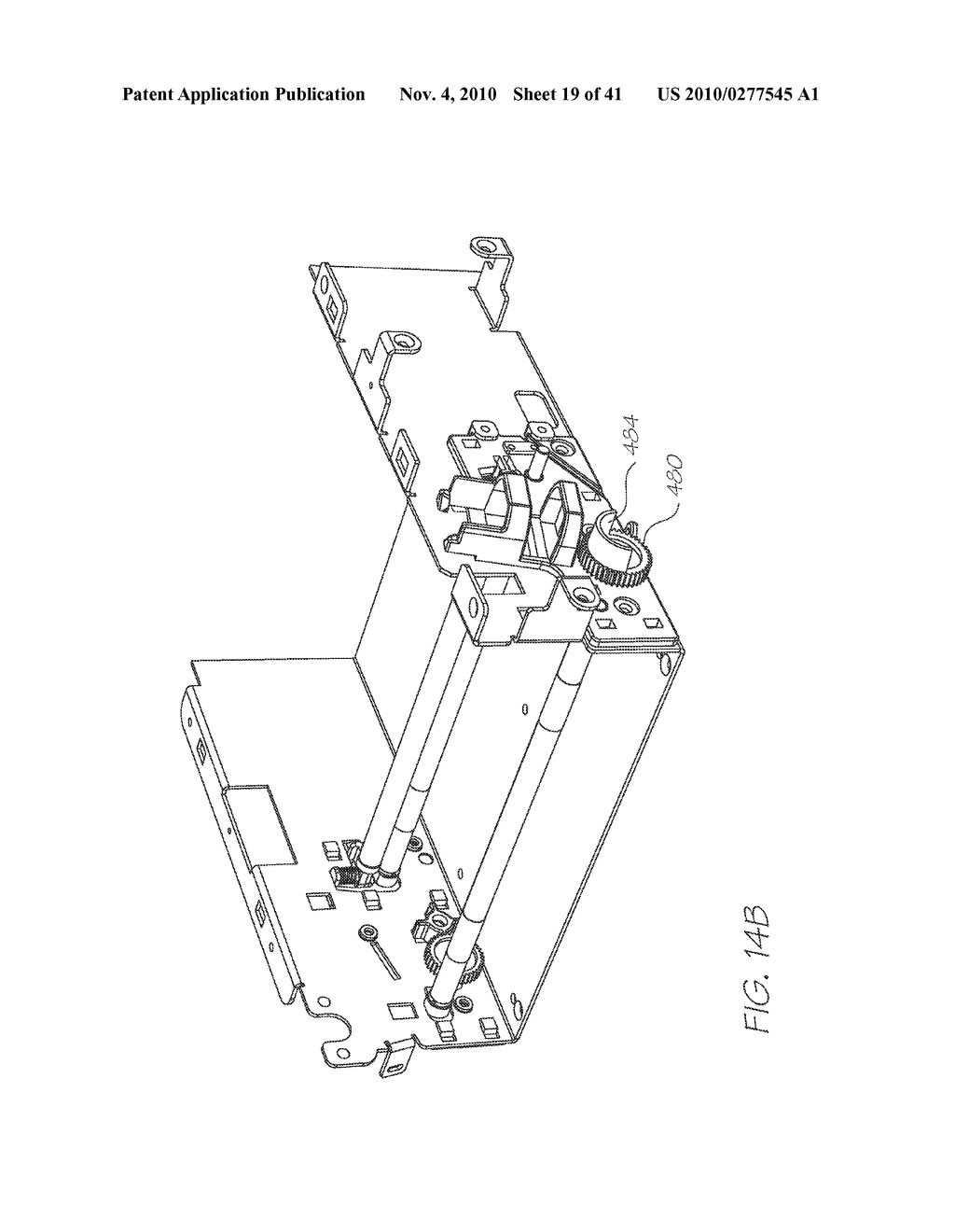 PRINTER HAVING DISENGAGEABLE MEDIA PICK UP - diagram, schematic, and image 20